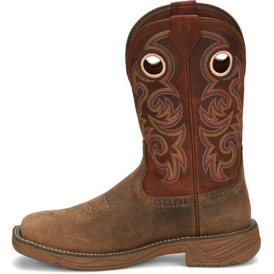 Justin Men's Rush 11" Composite Toe Waterproof Slip Resistant Work Boot - Peanut Tan - SE4341 - Overlook Boots