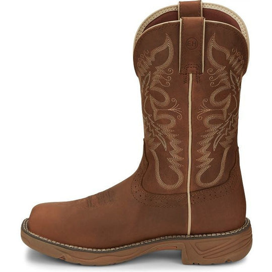 Justin Women's Rush 11" Waterproof Slip Resistant Work Boot - Rustic Tan - SE4353 - Overlook Boots
