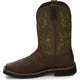 Justin Men's Keavan 11" Steel Toe Waterproof Met Guard Slip Resistant Work Boot - Dark Brown - SE4570 - Overlook Boots