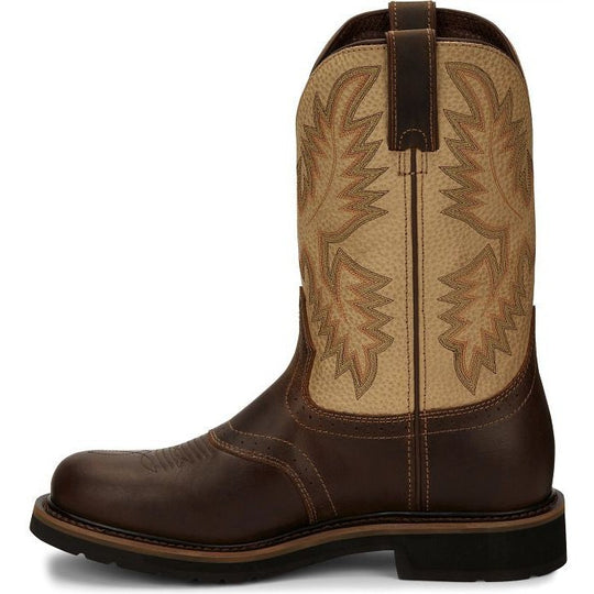Justin Men's Superintendent 11" Slip Resistant Work Boot - Golden Brown - SE4660 - Overlook Boots