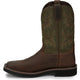 Justin Men's Driller 11" Square Toe Slip Resistant Work Boot - Brown - SE4687 - Overlook Boots