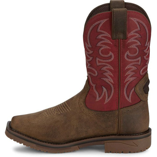 Justin Men's Thorn 11" Composite Toe Waterproof Metguard Western Work Boot - Peanut Tan - SE4753 - Overlook Boots
