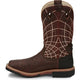 Justin Men's Derrickman 12" Composite Toe Waterproof Slip Resistant Work Boot - Brown Ostrich Print - SE4835 - Overlook Boots