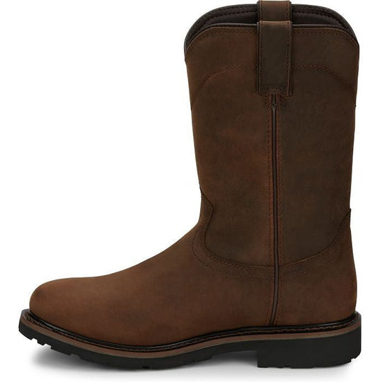 Justin Men's Drywall 10" Waterproof Slip Resistant Work Boot - Whiskey Brown - SE4960 - Overlook Boots