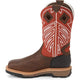 Justin Men's RoughNeck 12" Steel Toe Waterproof Work Boot - Walnut Brown - WK2115 - Overlook Boots