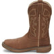 Justin Men's Rush 11" Waterproof Slip Resistant Work Boot - Saddle Tan - WK4330 - Overlook Boots