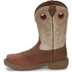 Justin Men's Rush 11" Composite Toe Waterproof Slip Resistant Work Boot - Rust Tan - WK4338 - Overlook Boots