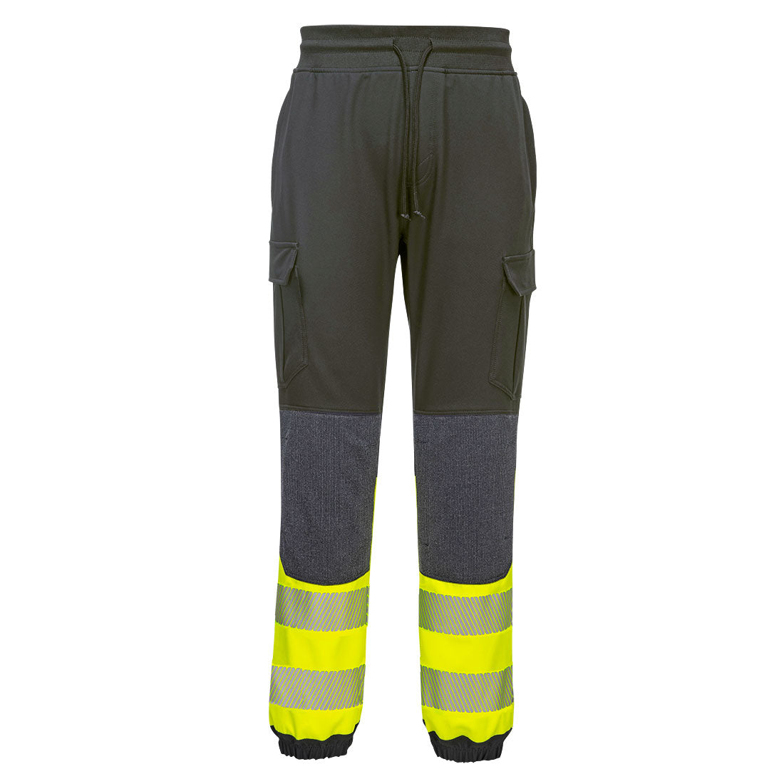 Portwest PW3 Hi-Vis Flexi Pants - Black/Yellow - KX341 Small / Black - Overlook Boots