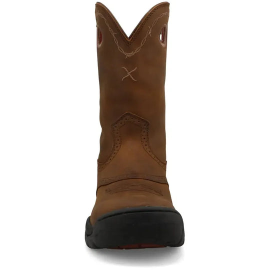 Twisted X Men's All Round 11" K Toe Moisture Wicking Western Work Boot - Brown - MAB0001 - Overlook Boots