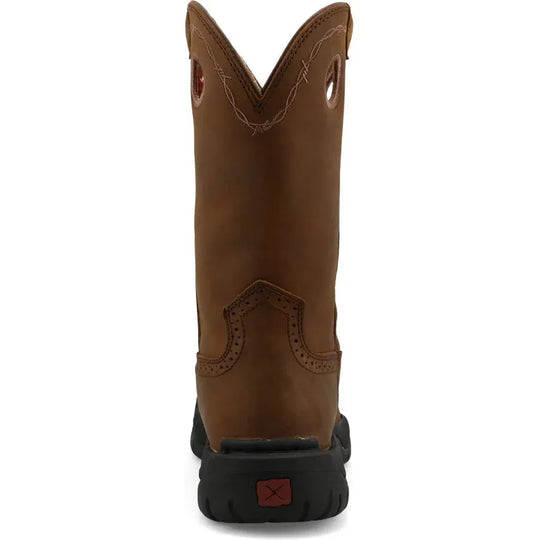 Twisted X Men's All Round 11" K Toe Moisture Wicking Western Work Boot - Brown - MAB0001 - Overlook Boots