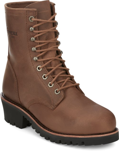 Chippewa Men's Classic 2.0 8" Steel Toe Logger Work Boot - Brown - MC2089 - Overlook Boots