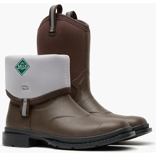 Muck Women's Chore 12" Square Toe WP Western Mid Boot- Brown- MCHWW90 - Overlook Boots
