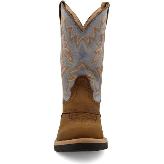 Twisted X Men's 12" U Toe Slip Resistant Western Work Boot - Brown - MCW0002 - Overlook Boots