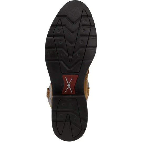 Twisted X Men's 12" U Toe Slip Resistant Western Work Boot - Brown - MCW0002 - Overlook Boots