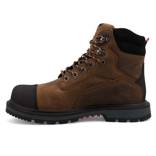 Twisted X Men's 6" Nano Toe WP USA Built Work Boot - Brown - MDANW01 - Overlook Boots