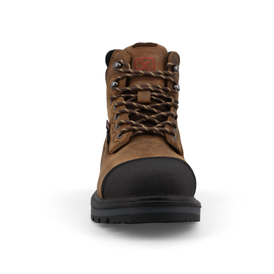 Twisted X Men's 6" Nano Toe WP USA Built Work Boot - Brown - MDANW01 - Overlook Boots