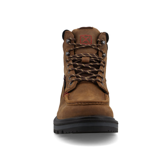 Twisted X Men's 6" Soft Toe WP USA Built Work Boot - Brown - MDAW001 - Overlook Boots