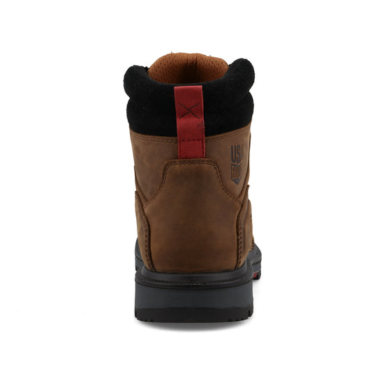 Twisted X Men's 6" Soft Toe WP USA Built Work Boot - Brown - MDAW001 - Overlook Boots