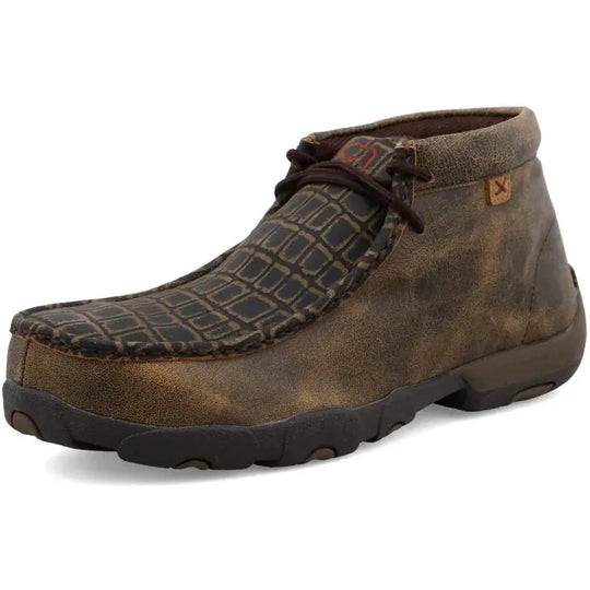 Twisted X Men's Chukka Driving Alloy Toe Slip Resistant Work Boot - Brown - MDMAL02 - Overlook Boots