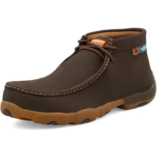 Twisted X Men's Chukka Driving Safety Toe Waterproof Work Boot - Chocolate - MDMNTW1 - Overlook Boots
