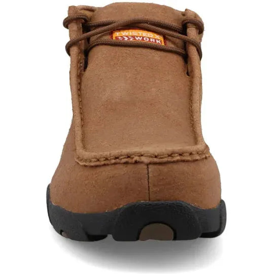 Twisted X Men's Chukka Driving Nano Safety Toe Waterproof Slip Resistant Work Boot - Distressed Saddle - MDMNTW2 - Overlook Boots