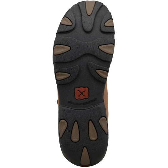 Twisted X Men's Chukka Driving Nano Safety Toe Waterproof Slip Resistant Work Boot - Distressed Saddle - MDMNTW2 - Overlook Boots