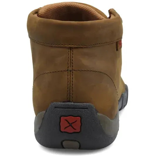 Twisted X Men's Chukka Driving Steel Toe Slip Resistant Work Boot - Distressed Saddle - MDMST01 - Overlook Boots