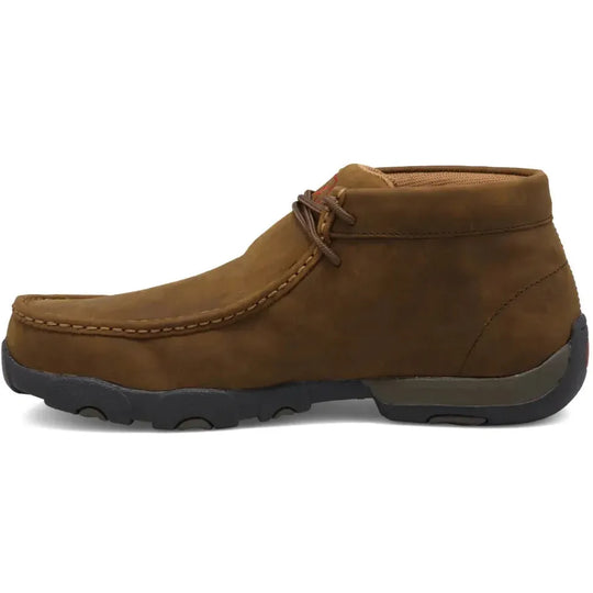 Twisted X Men's Chukka Driving Steel Toe Slip Resistant Work Boot - Distressed Saddle - MDMST01 - Overlook Boots