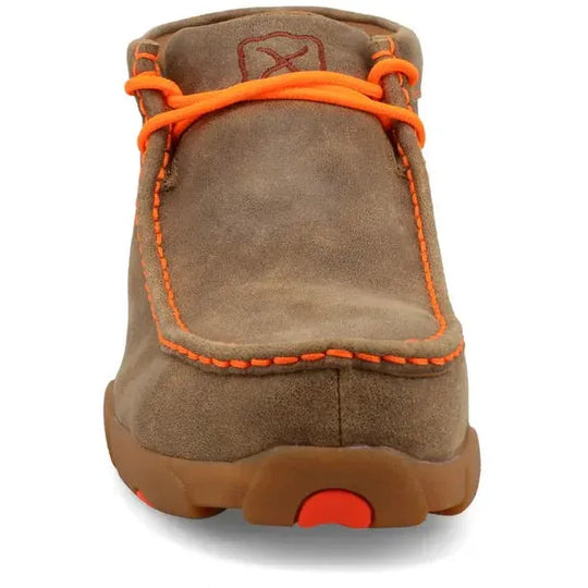 Twisted X Men's Chukka Driving Steel Toe Slip Resistant Work Boot - Bomber/Neon Orange - MDMST04 - Overlook Boots