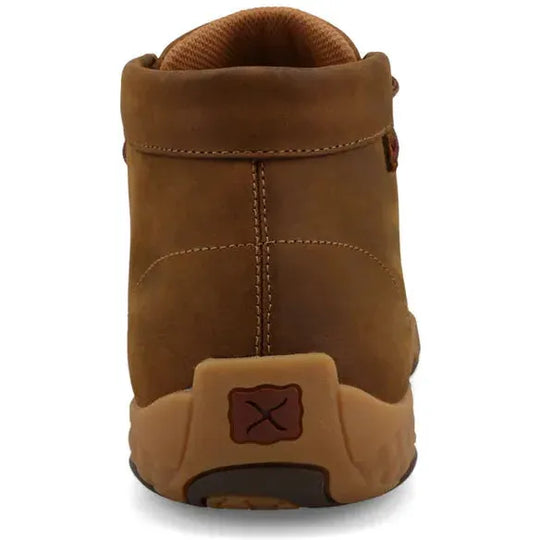Twisted X Men's Chukka Driving Nano Toe Slip Resistant Work Boot - Distressed Saddle - MDMXN01 - Overlook Boots
