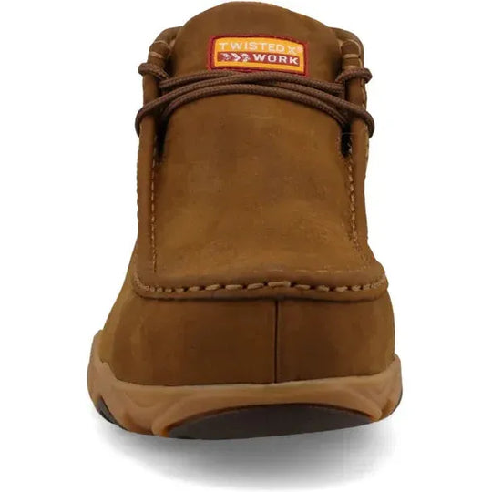 Twisted X Men's Chukka Driving Nano Toe Slip Resistant Work Boot - Distressed Saddle - MDMXN01 - Overlook Boots