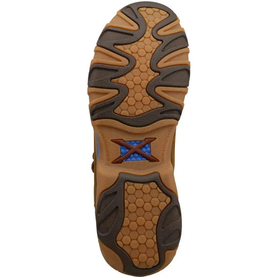 Twisted X Men's Chukka Driving Nano Toe Slip Resistant Work Boot - Distressed Saddle - MDMXN01 - Overlook Boots