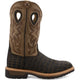 Twisted X Men's 12" Alloy Toe Slip Resistant Western Work Boot - Caiman Print & Bomber - MLCA003 7 / Medium / Brown - Overlook Boots
