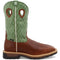 Twisted X Men's Lite 12" Steel Toe Met Guard Western Work Boot - Cognac Glazed Pebble & Lime - MLCSM01 7 / Medium / Brown - Overlook Boots
