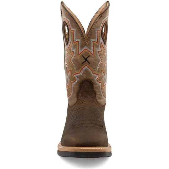 Twisted X Men's Lite 12" Western Work Boot - Taupe - MLCW022 - Overlook Boots