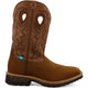 Twisted X Men's Lite 12" Composite Toe Waterproof Western Work Boot - Dark Brown & Tan - MLCCW05 7 / Medium / Brown - Overlook Boots
