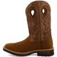 Twisted X Men's Lite 12" Composite Toe Waterproof Western Work Boot - Dark Brown & Tan - MLCCW05 - Overlook Boots
