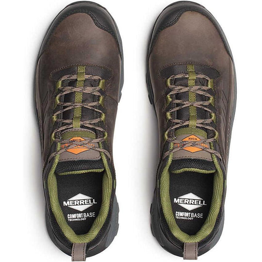 Merrell Work Men's Moab Speed 2 Carbon Fiber Waterproof Work Shoe - Taupe - J007891W - Overlook Boots
