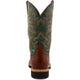 Twisted X Men's 12" Steel Toe Moisture Wicking Western Work Boot - Cognac Glazed Pebble & Dark Green - MSC0005 - Overlook Boots