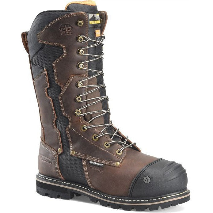 Matterhorn Men's Beam 12" Composite Toe Waterproof Met Guard Work Boot -Brown- MT2549 8 / Medium / Dark Brown - Overlook Boots