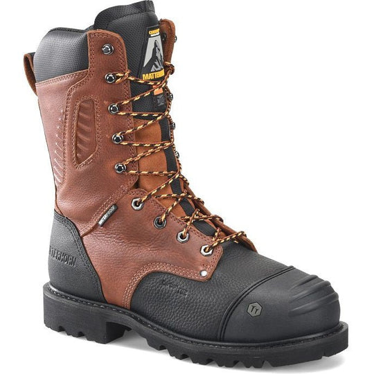 Matterhorn Men's Nickel 12" Composite Toe Waterproof Met Guard Work Boot - Dark Brown - MT2575 8 / Medium / Dark Brown - Overlook Boots