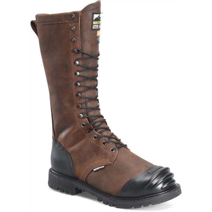 Matterhorn Men's 16" Waterproof Insulated Metguard Work Boot -Brown- MT716 7 / Medium / Brown - Overlook Boots