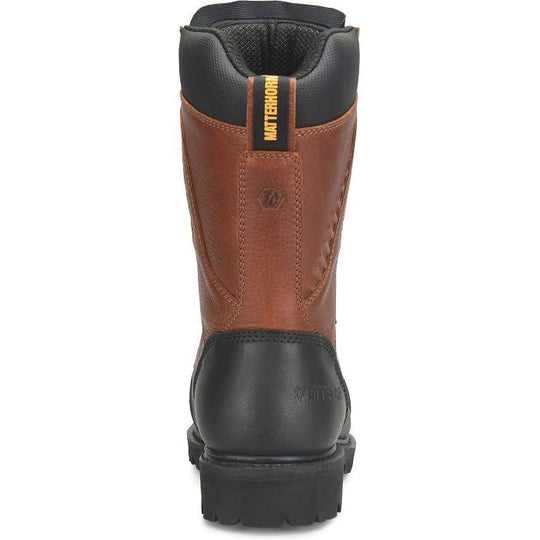Matterhorn Men's Nickel 12" Composite Toe Waterproof Met Guard Work Boot - Dark Brown - MT2575 - Overlook Boots