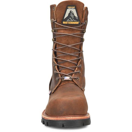 Matterhorn Men's Super Collar 9" Composite Toe USA Made Logger Boot - Dark Brown - MT2580 - Overlook Boots