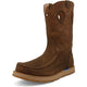 Twisted X Men's Iconic 11" Pull On Wedge Sole Slip Resistant Work Boot - Brown - MCBX001 - Overlook Boots