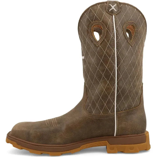 Twisted X Men's UltraLite X™ 12" Composite Toe Waterproof Slip Resistant Western Work Boot - Bomber - MULNW03 - Overlook Boots