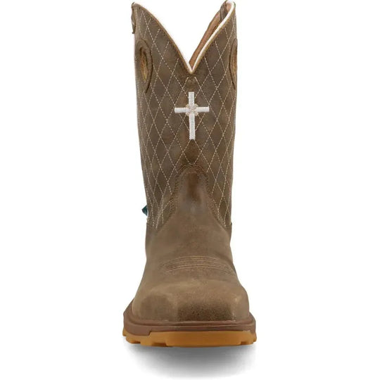 Twisted X Men's UltraLite X™ 12" Composite Toe Waterproof Slip Resistant Western Work Boot - Bomber - MULNW03 - Overlook Boots