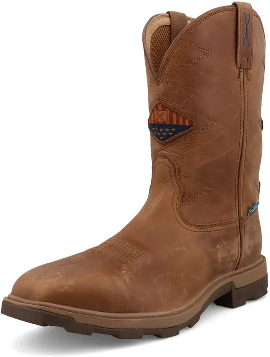 Twisted X Men's UltraLite X™ 11" Composite Toe Waterproof Slip Resistant Work Boot - Ginger - MULNW05 - Overlook Boots