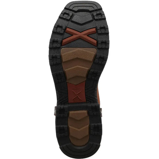 Twisted X Men's UltraLite X™ 11" Composite Toe Waterproof Slip Resistant Western Work Boot - Umber & Baked Clay - MUNW002 - Overlook Boots