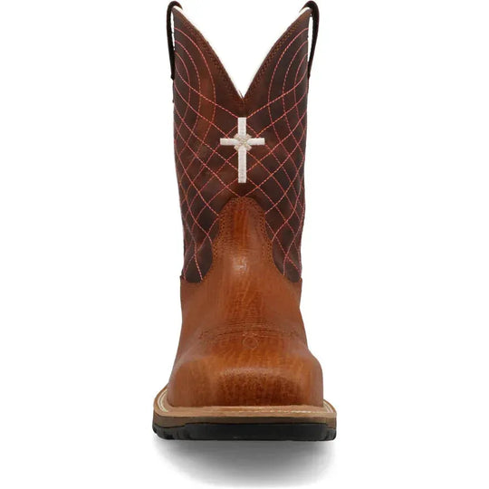Twisted X Men's UltraLite X™ 11" Composite Toe Waterproof Slip Resistant Western Work Boot - Umber & Baked Clay - MUNW002 - Overlook Boots